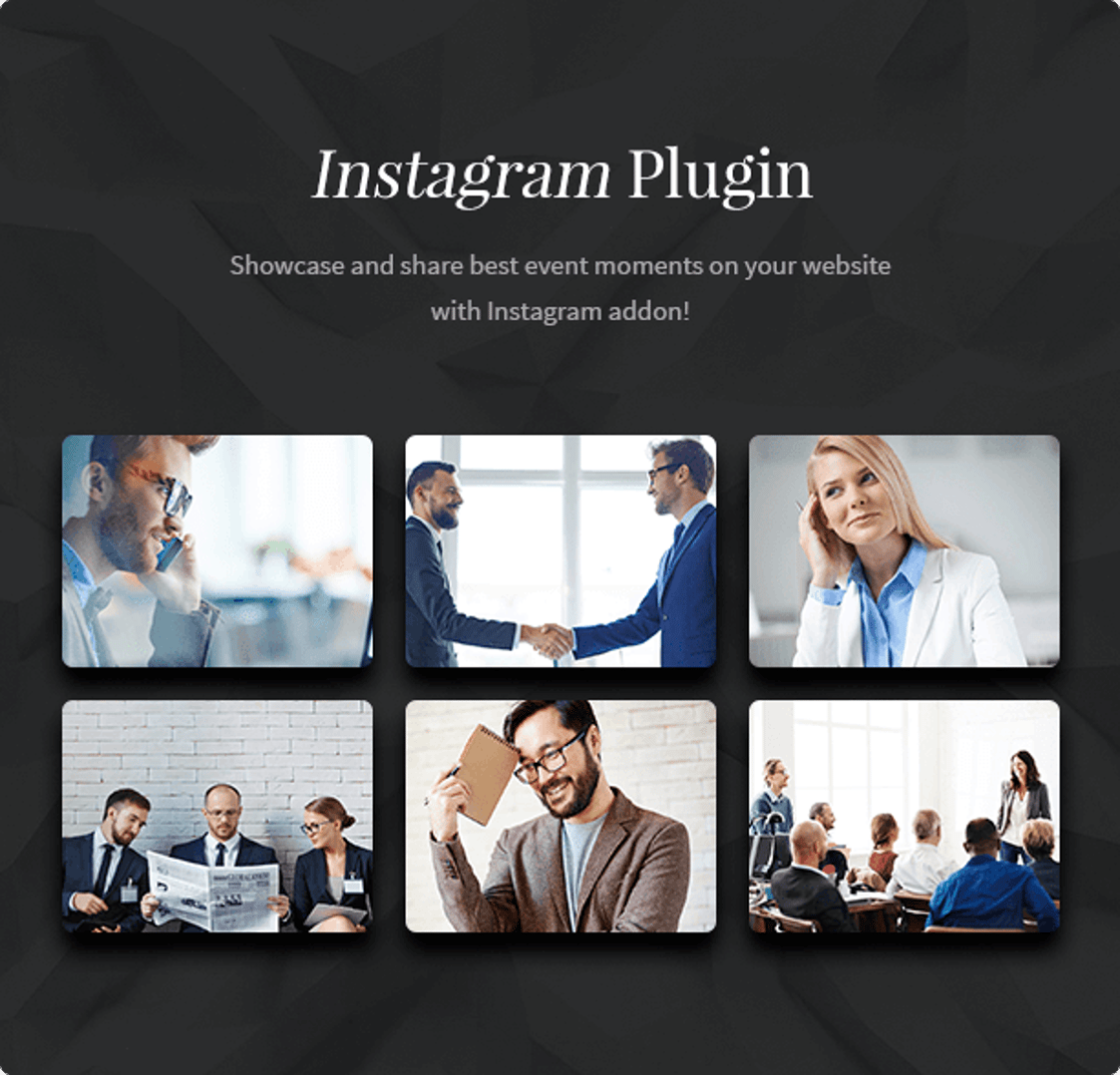 In Conference WordPress Theme - Instagram Plugin