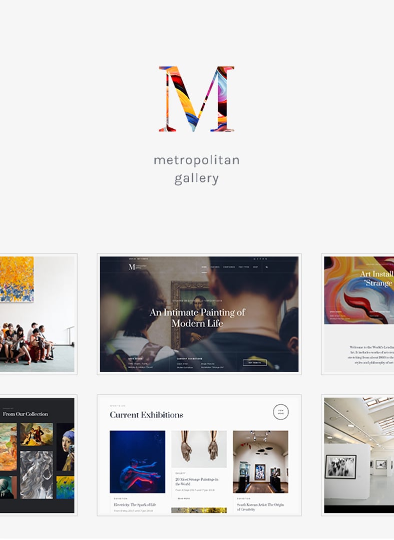 Galleria Metropolia - Art Museum & Exhibition Gallery Theme