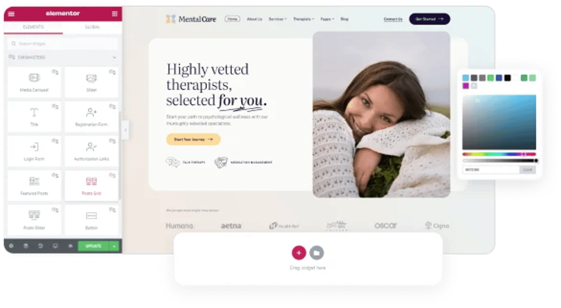 Mental Care - Therapy & Counseling Psychologist WordPress Theme - Elementor Builder | CMSMasters studio