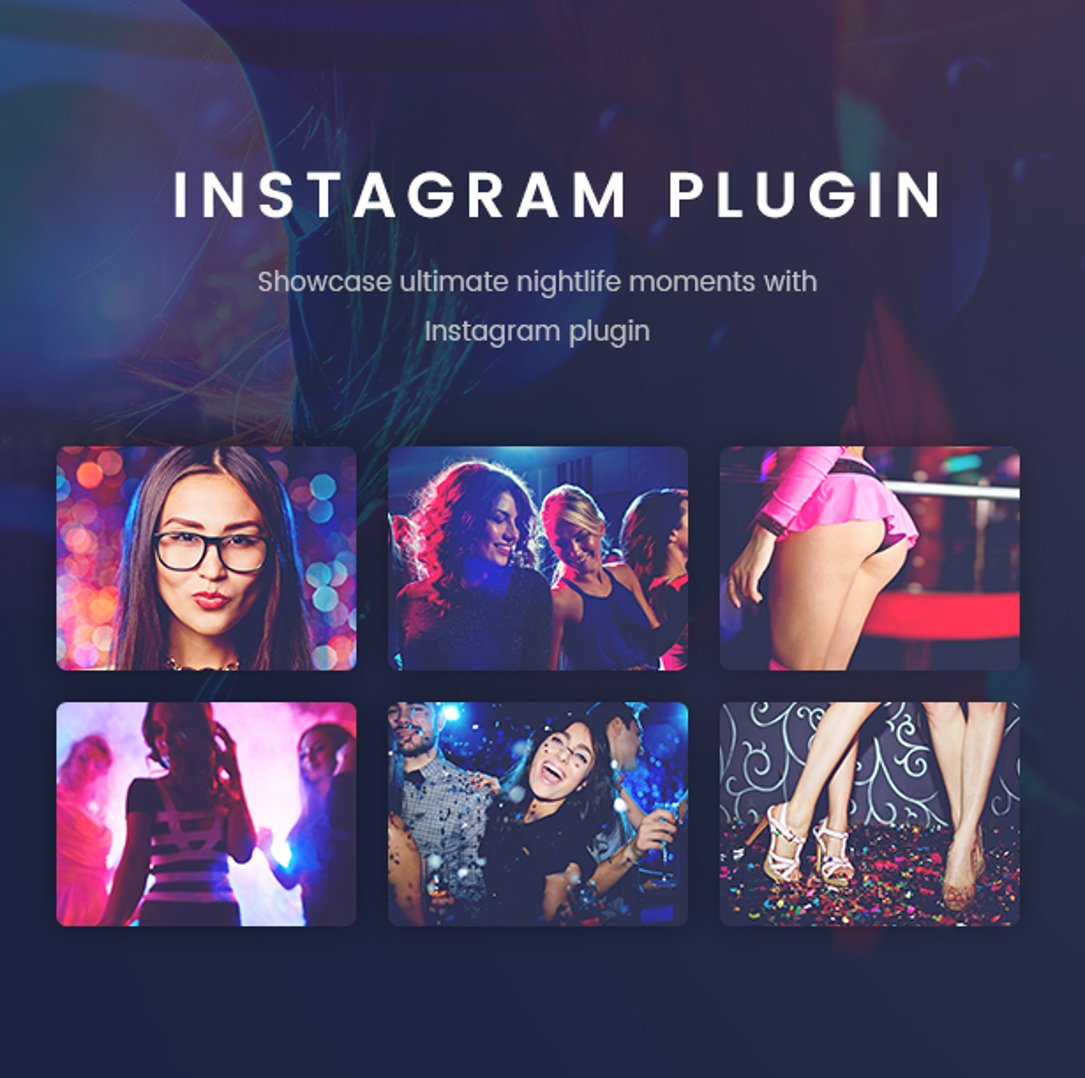 Buzz Club - Night Club, DJ & Music Festival Event WordPress Theme - Instagram Plugin
