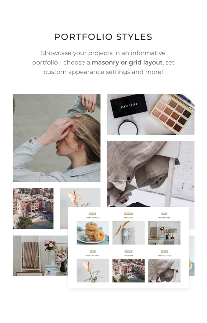 Miss Sunshine - Women Lifestyle Blog WordPress Theme - Portfolio Styles | cmsmasters studio