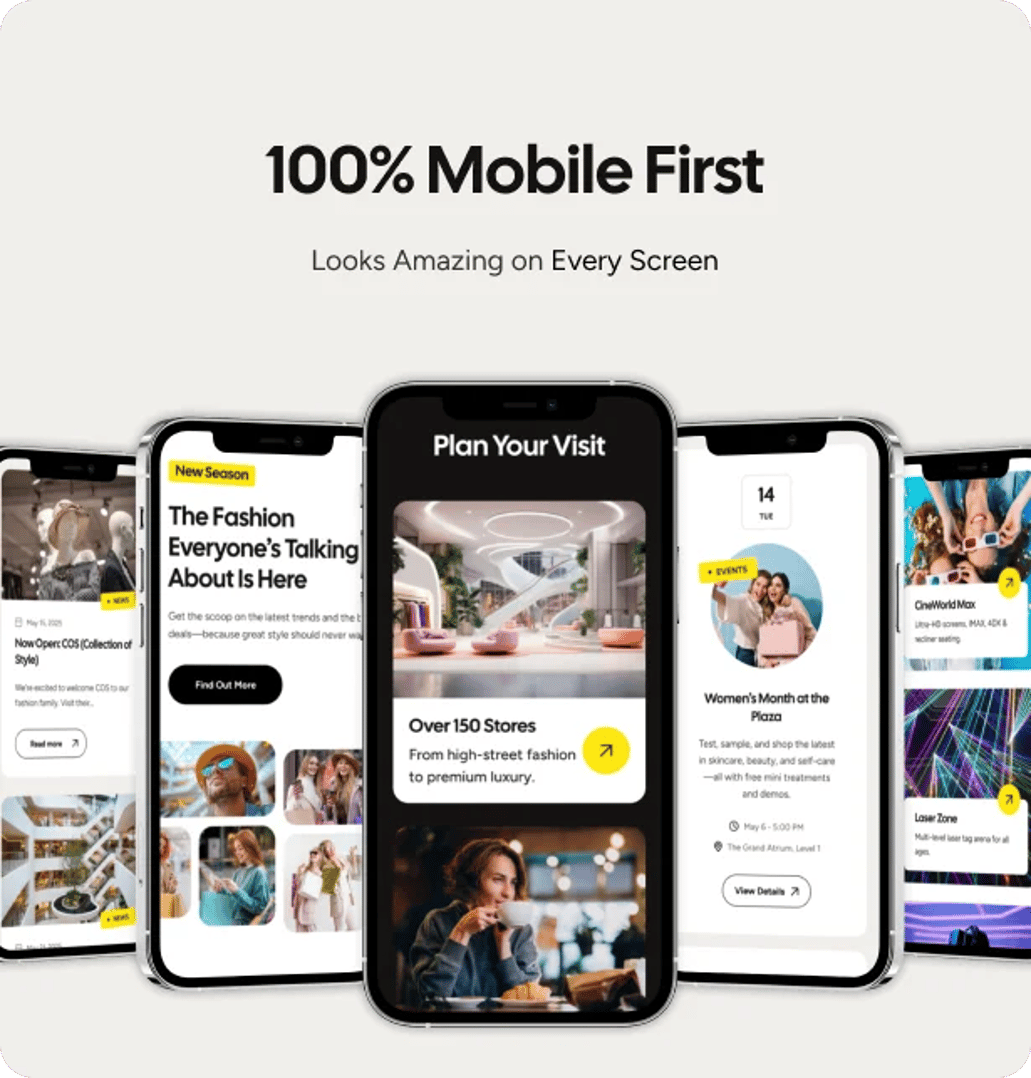 City Plaza - Entertainment Center & Shopping Mall WordPress Theme - 100% Mobile First | CMSMasters studio