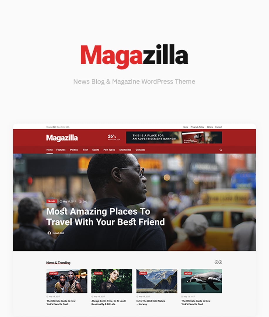 Magazilla – News and Magazine WordPress Theme 1 | Cmsmasters studio