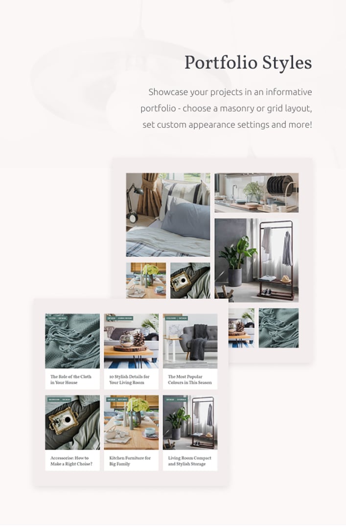 Scandi - Furniture Store and Home Decor Shop WooCommerce Theme - Portfolio Styles | cmsmasters studio