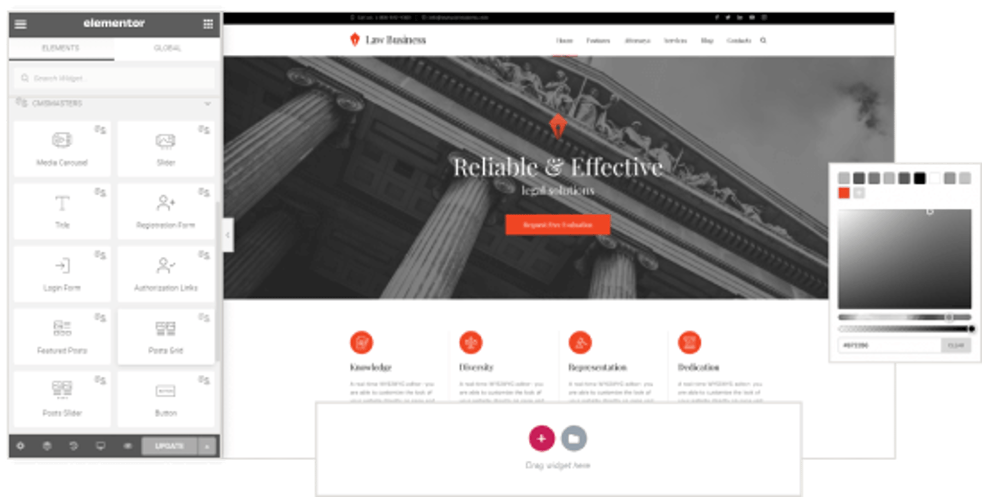 LawBusiness - Attorney & Lawyer WordPress Theme - Elementor Builder | Cmsmasters studio