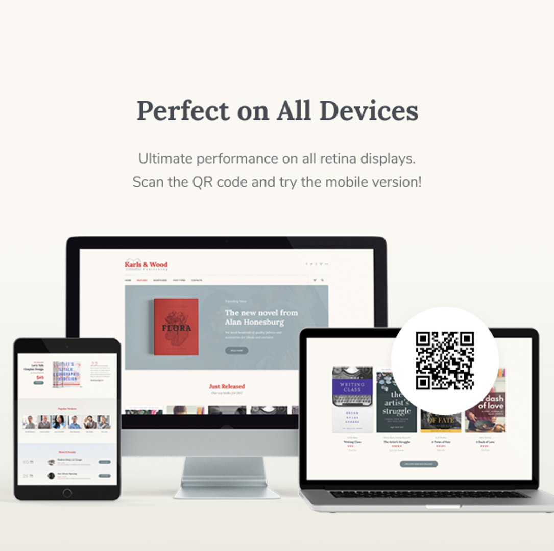Printpress - Book Publishing WordPress Theme - Perfect on All Devices | cmsmasters studio