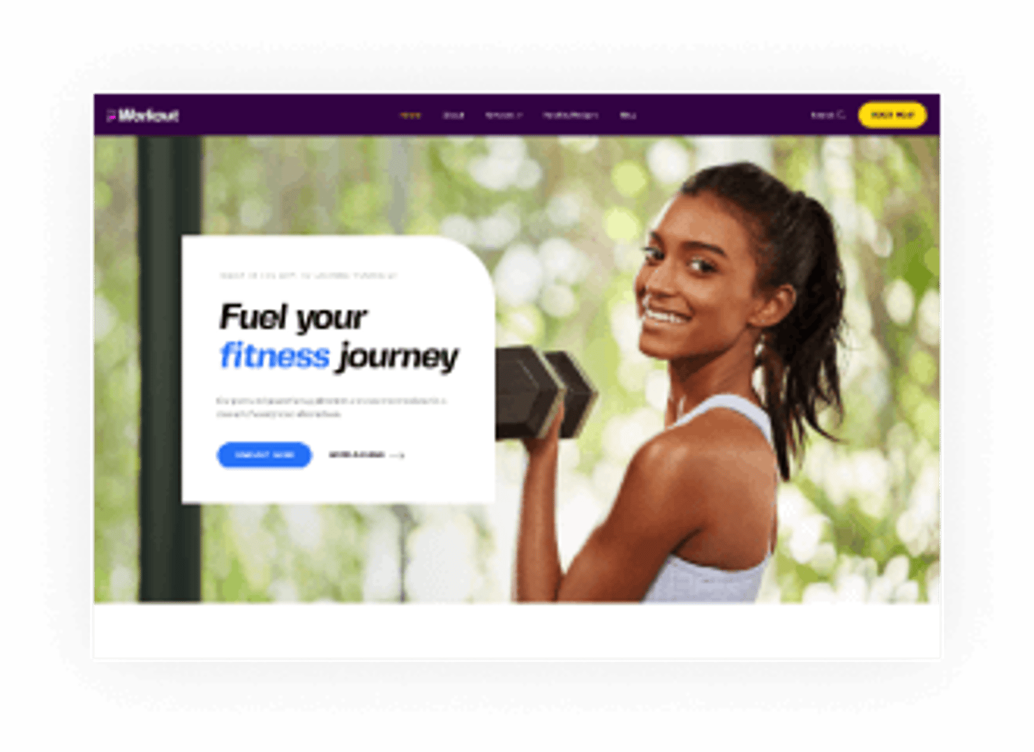 the Workout WordPress Theme - Gym Demo