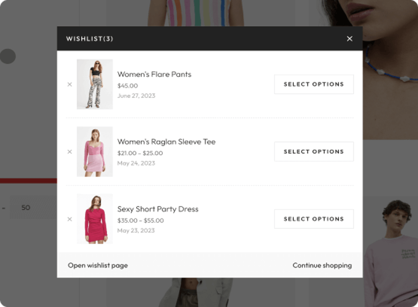 Fashionable - Clothing & Apparel WooCommerce WordPress Theme - Create a Wishlist | Cmsmasters studio