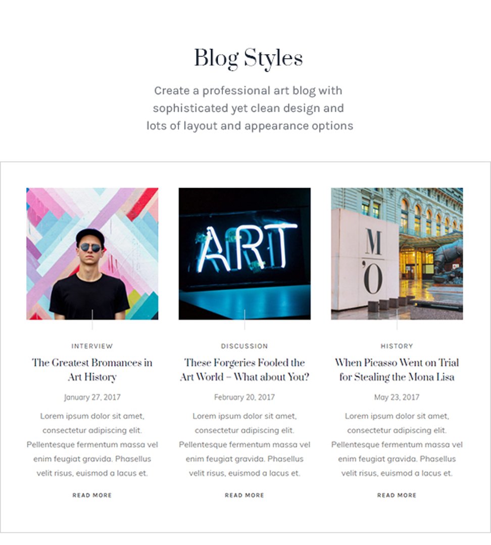 Galleria Metropolia - Art Museum & Exhibition Gallery Theme - Blog Styles