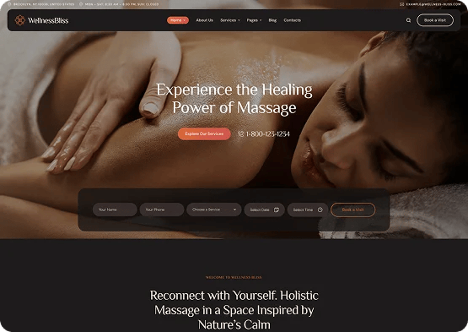 Wellness Bliss - Massage Salon & Spa WordPress Theme - Massage Salon | CMSMasters studio