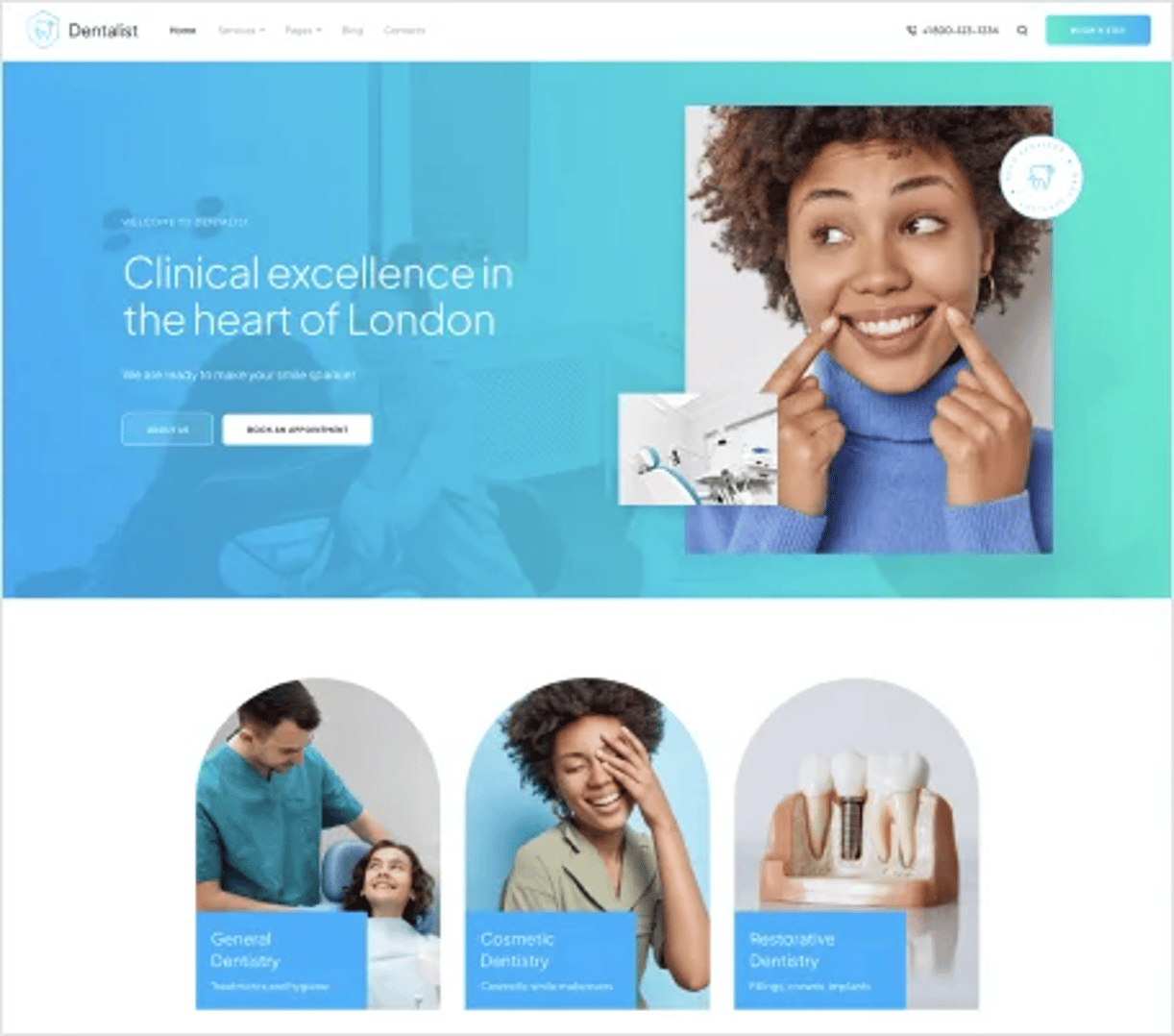 Dentalist - Medical and Dentist WordPress Theme - Home Two | CMSMasters studio