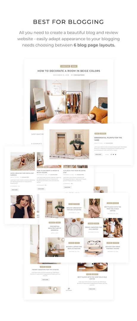 Miss Sunshine - Women Lifestyle Blog WordPress Theme - Best for Blogging | cmsmasters studio