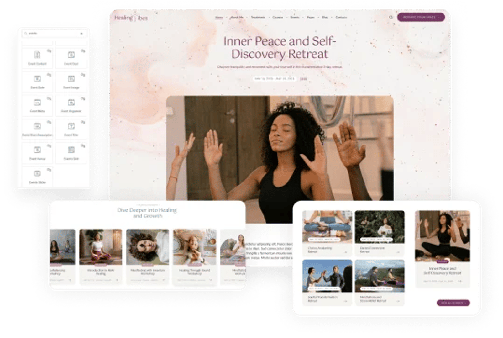 Healing Vibes – Reiki Massage, Yoga & Meditation WordPress Theme - Events Calendar Plugin Integration | CMSMasters studio