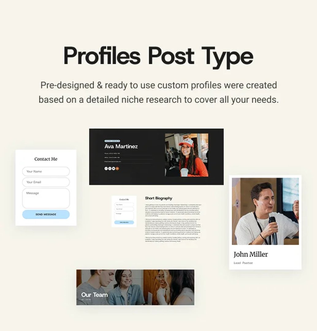Christian Mission - Religious Events & Retreats Church WordPress Theme - Profiles Post Type | CMSMasters studio