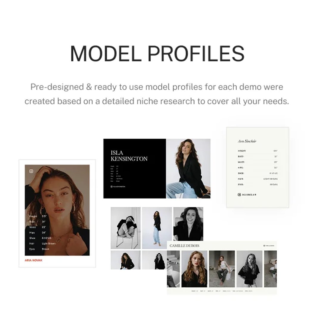 Iconique - Fashion Model Agency WordPress Theme - Model Profiles | CMSMasters studio