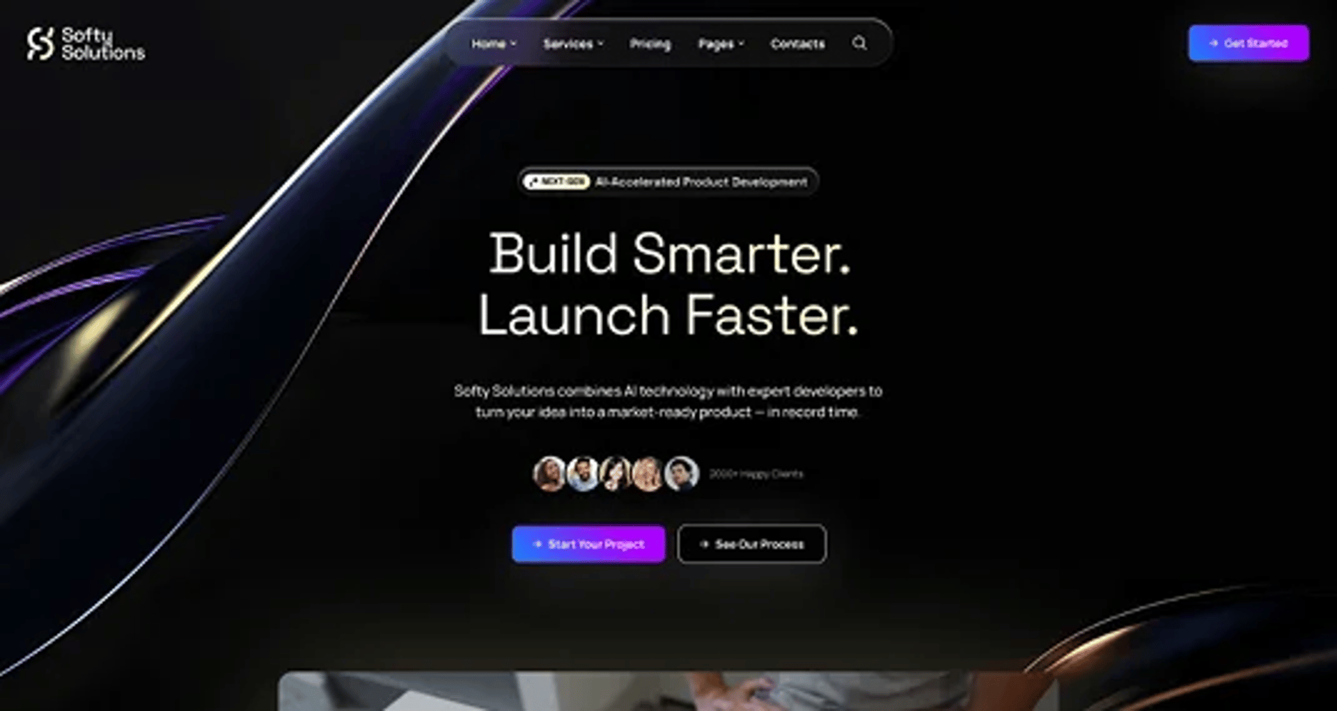 Softy Solutions - IT Services & Digital Agency WordPress Theme - Home One | CMSMasters studio