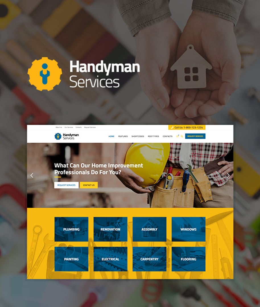 Handyman Services - Construction & Renovation WordPress Theme