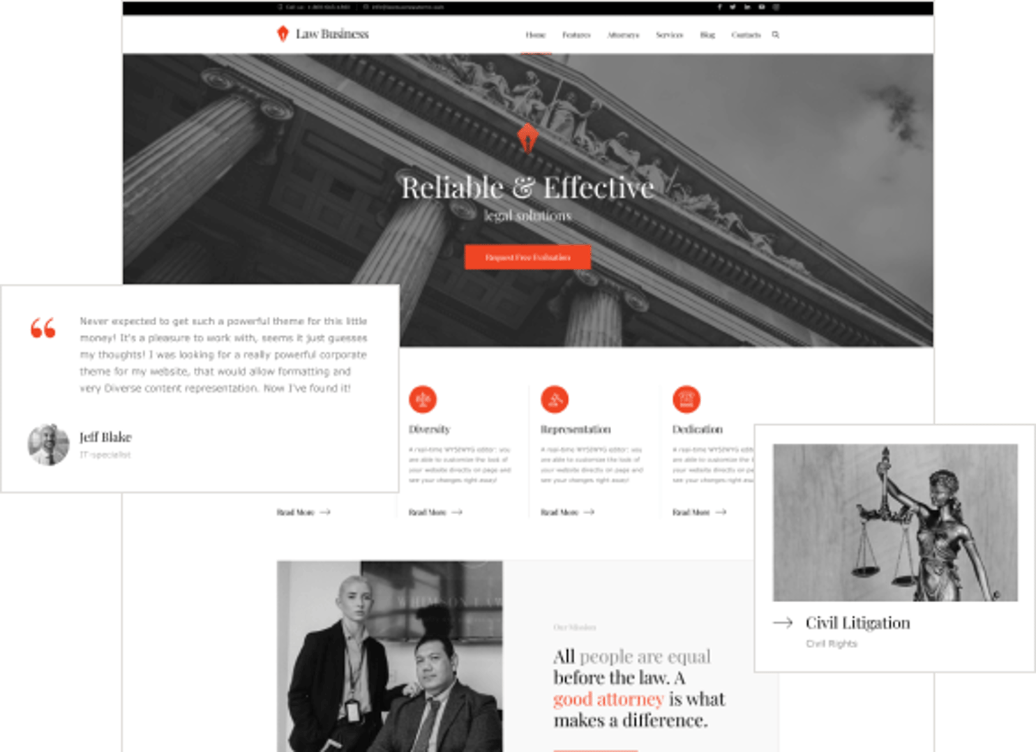 LawBusiness - Attorney & Lawyer WordPress Theme - The Ultimate Premade Website | Cmsmasters studio