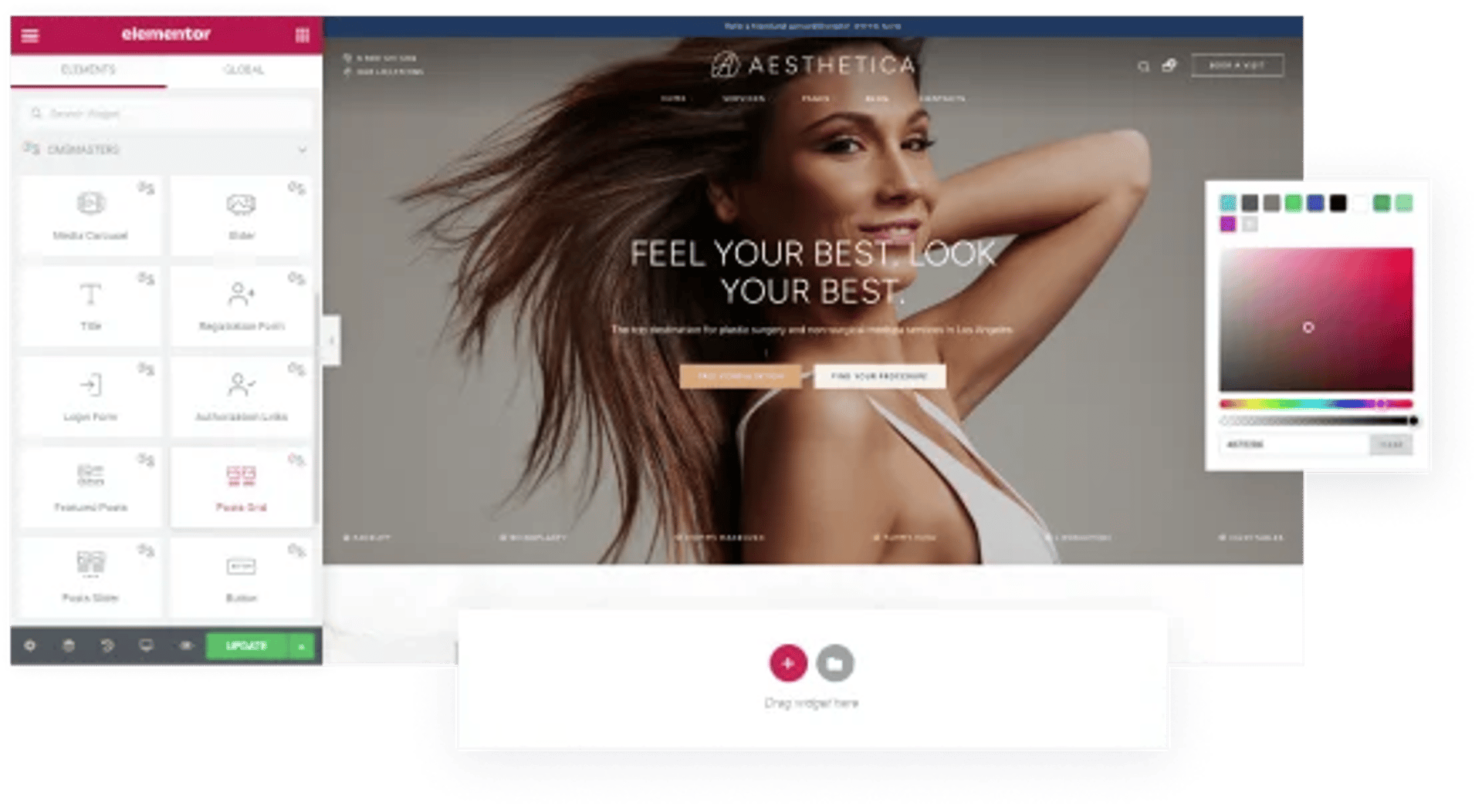 Aesthetica - Plastic Surgery & Beauty Clinic WordPress Theme - Elementor Builder | CMSMasters studio