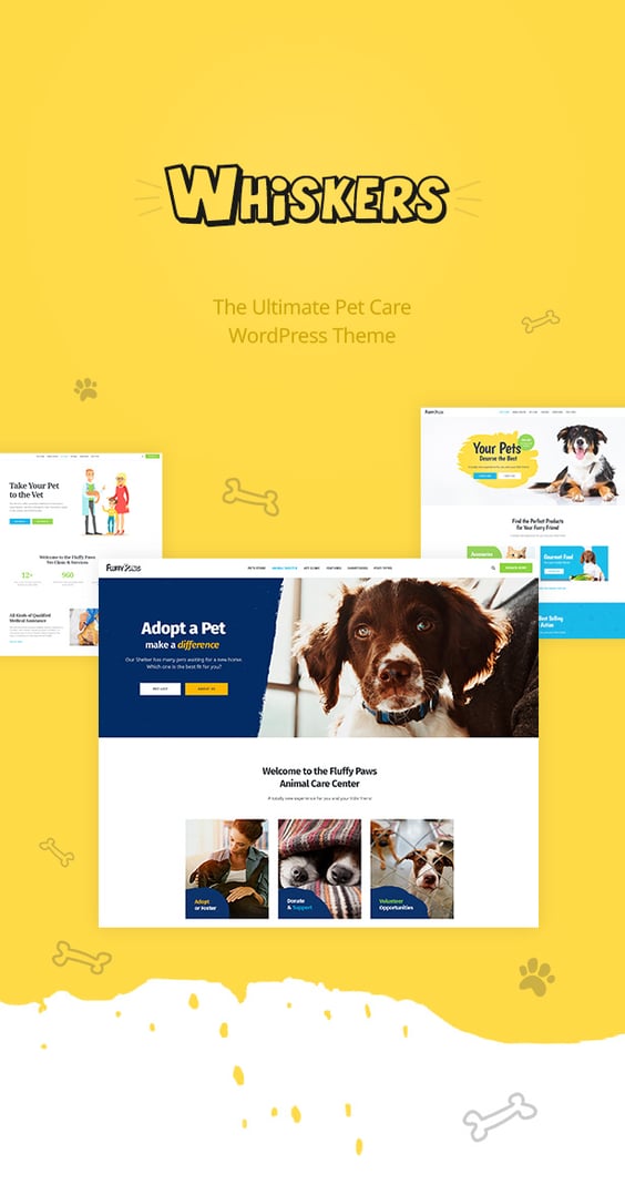 Whiskers - Pet and Vet WordPress Theme