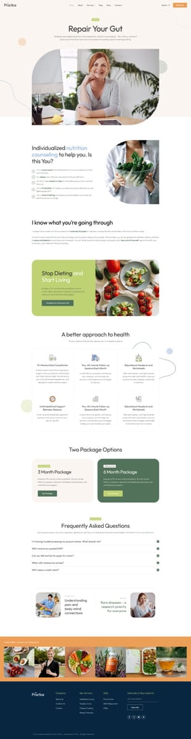 The Practitioner WordPress Theme - Open Service Template 1