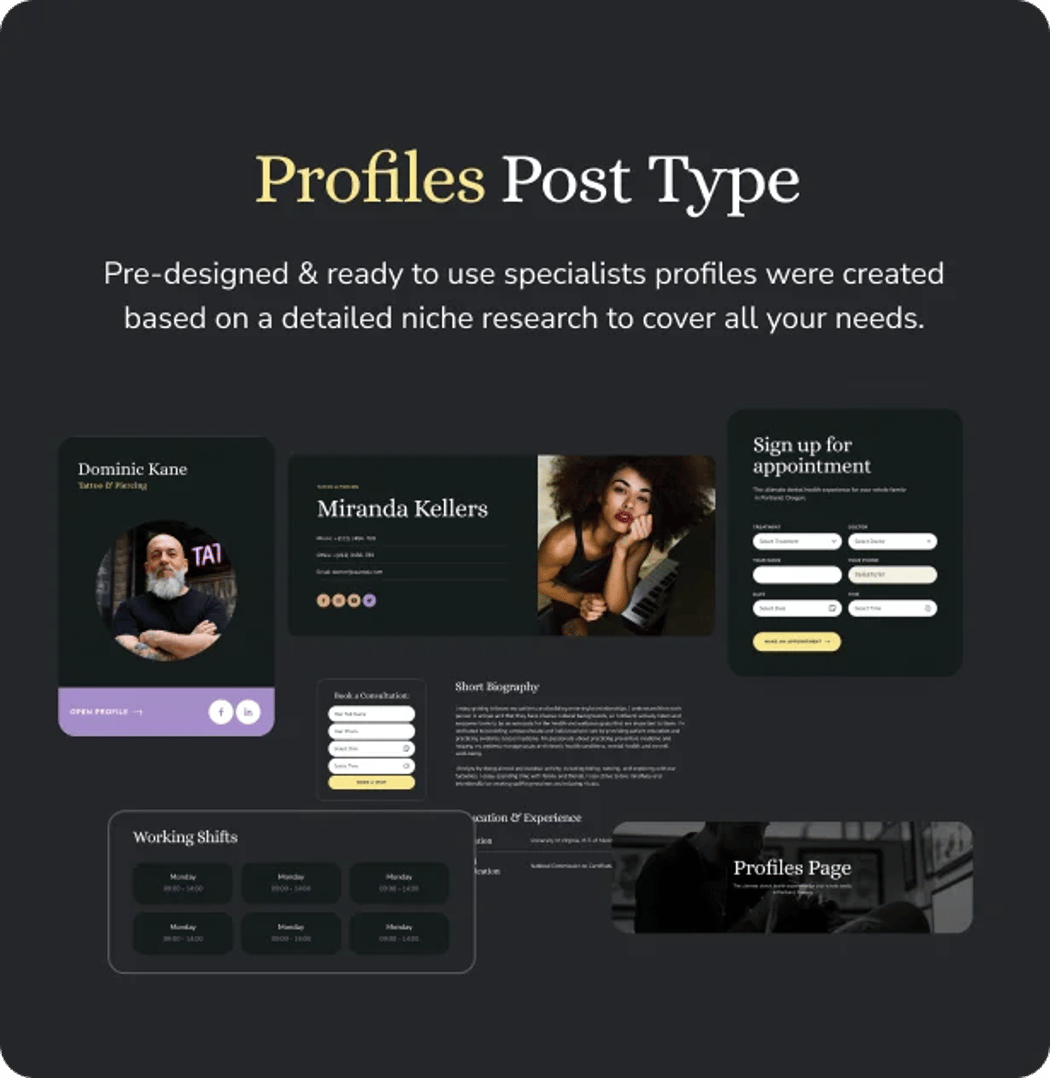Urban Edge - Barbershop & Tattoo Studio WordPress Theme - Profiles Post Type | CMSMasters studio