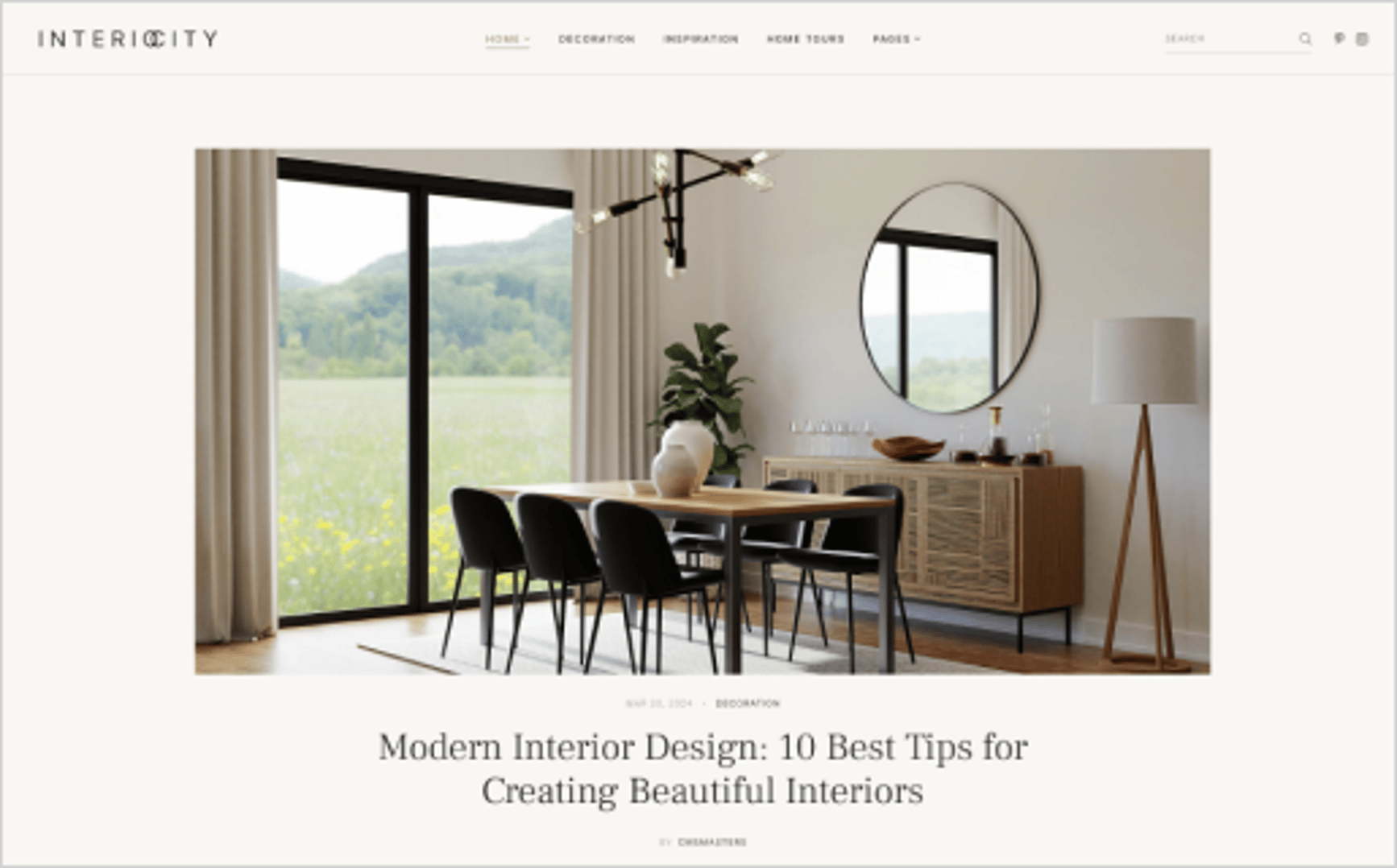 Interiocity - Home Decor Blog and Interior Design Magazine WordPress Theme - Interior Design Magazine | CMSMasters studio