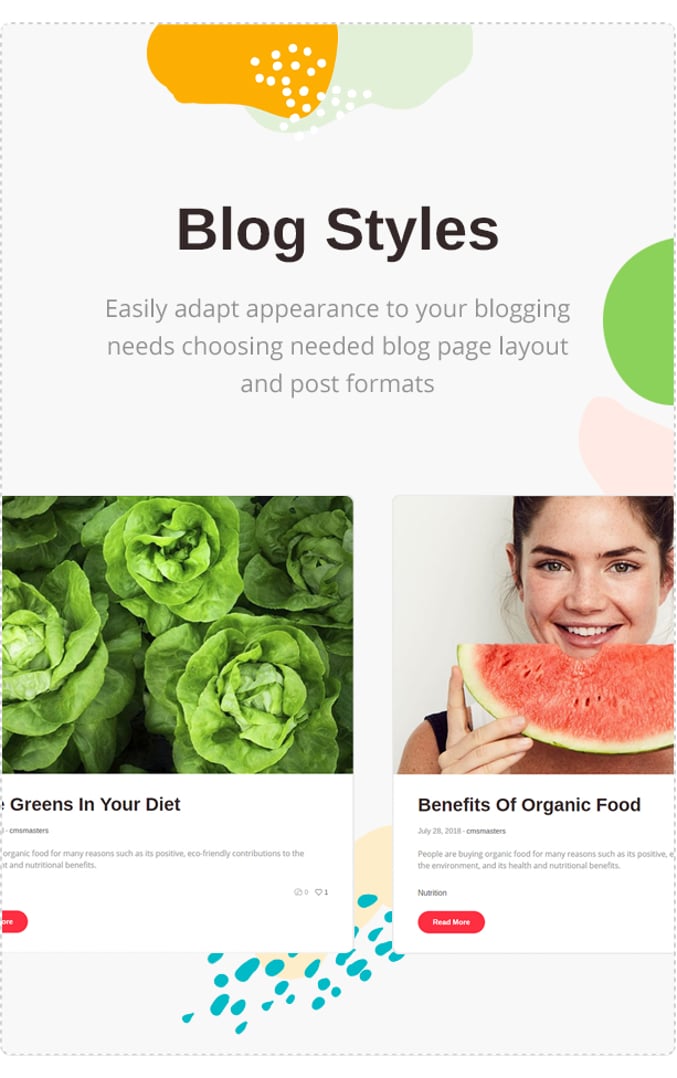Agricole - Organic Food & Agriculture WordPress Theme - Blog Styles | cmsmasters studio