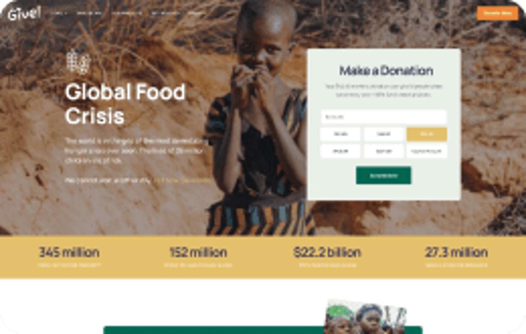 Give - NGO & Charity WordPress Theme - Food Crisis Demo | Cmsmasters studio