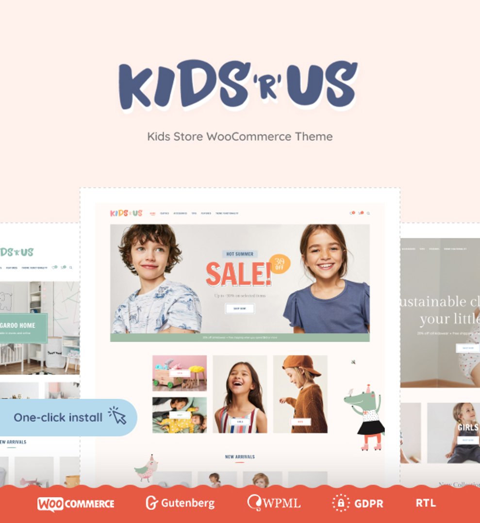 Kids R Us - Toy Store and Children Clothes Shop Theme | cmsmasters studio