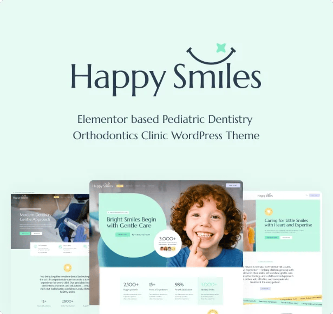 Happy Smiles - Pediatric Dental Clinic & Dentist WordPress Theme | CMSMasters studio