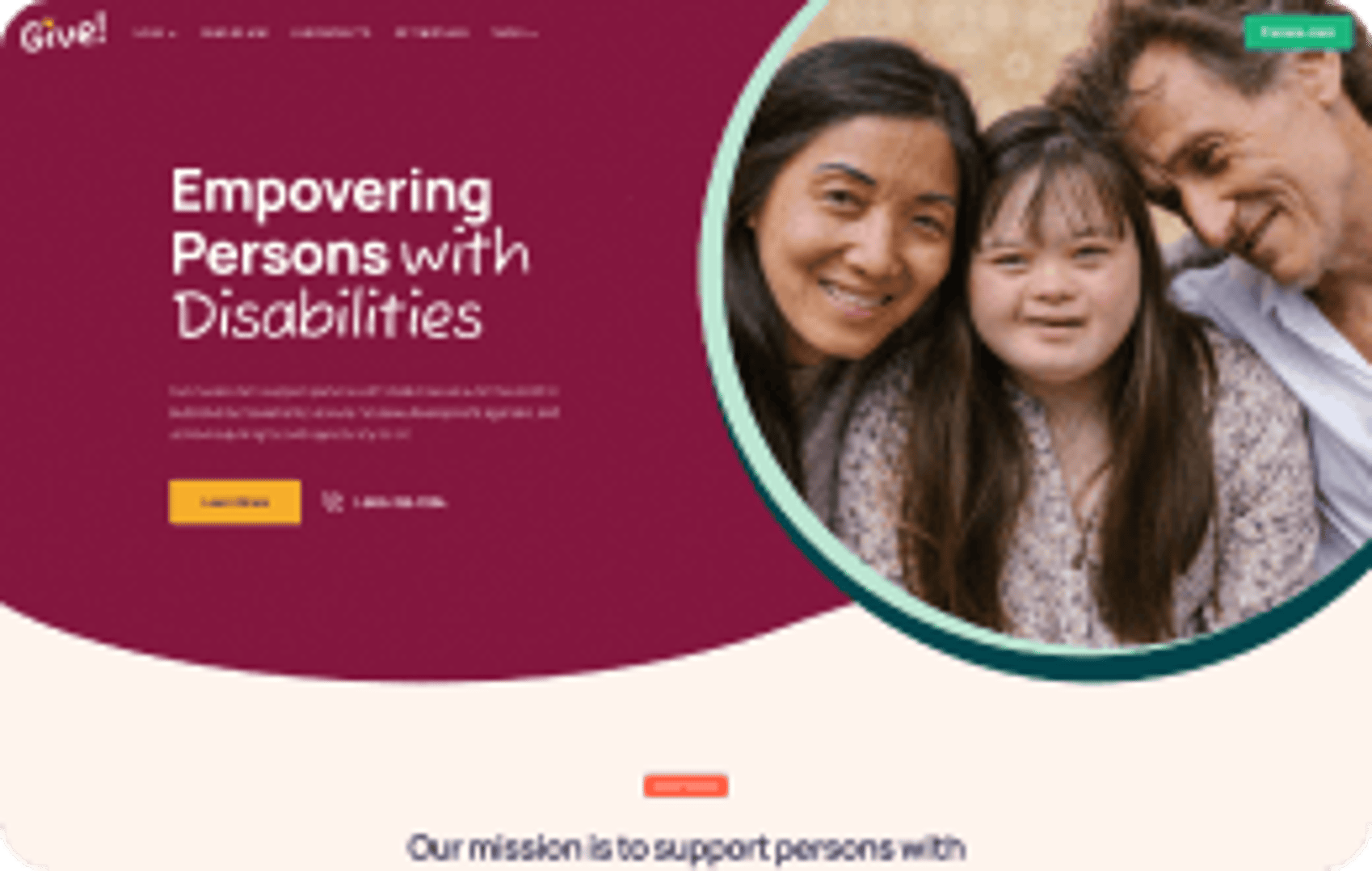 Give - NGO & Charity WordPress Theme - People with Disabilities Demo | Cmsmasters studio