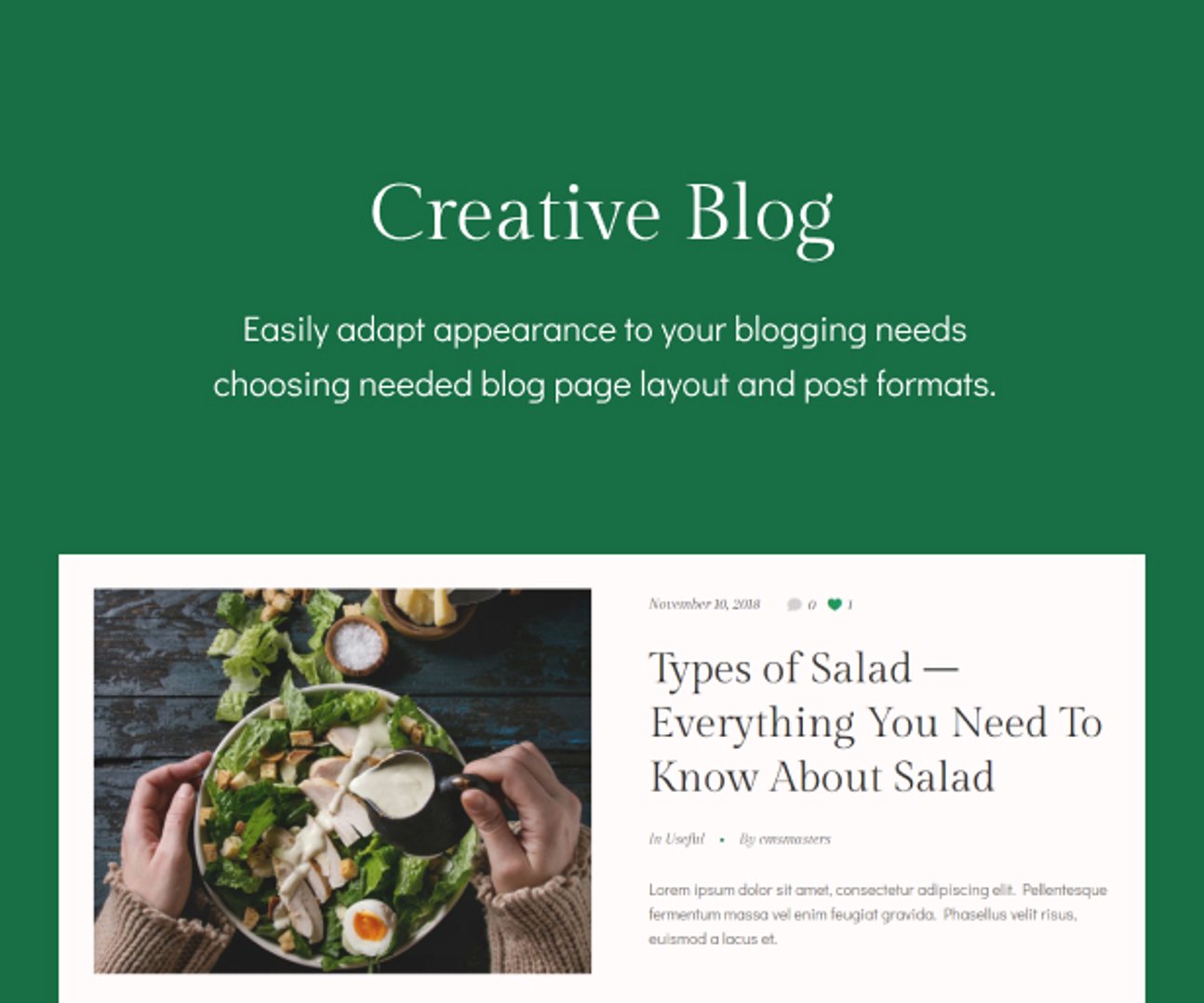 Fragolino - an Exquisite Cafe & Restaurant WordPress Theme - Creative Blog | cmsmasters studio
