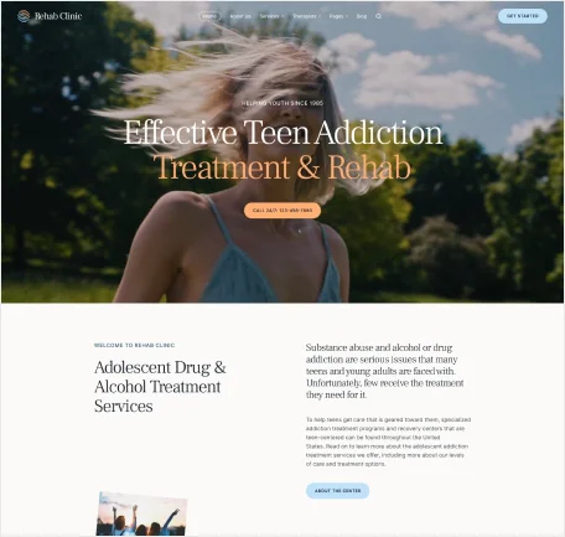Rehab Clinic - Addiction Recovery Center WordPress Theme - Alcoholics Anonymous Center | CMSMasters studio