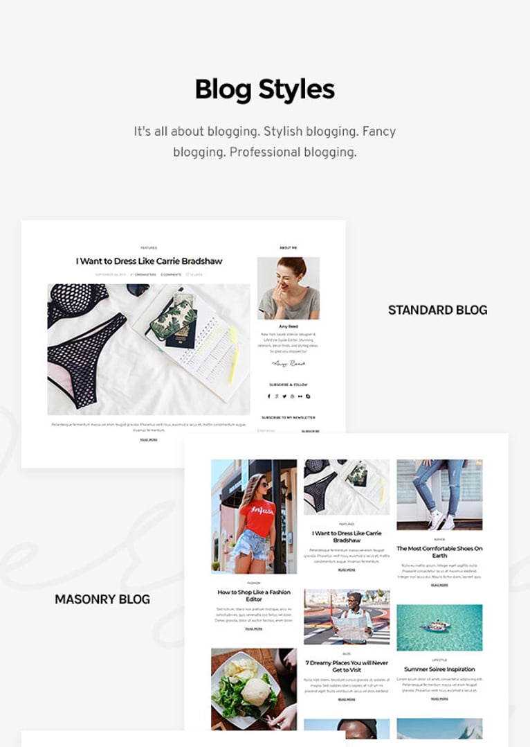 Blogosphere - Magazine and Blog WordPress Theme - Blog Styles | Cmsmasters studio