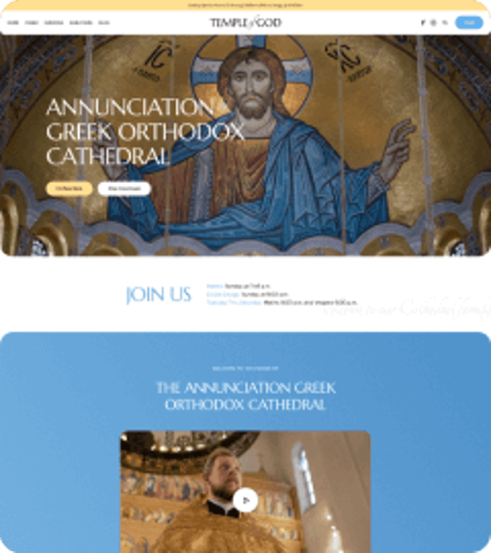 Temple of God - Religion and Church WordPress Theme - Orthodox Demo | Cmsmasters studio