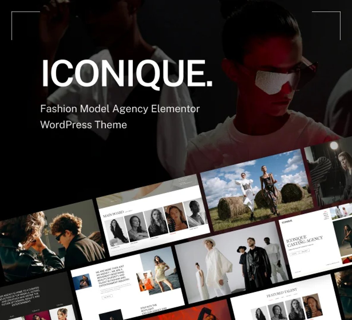 Iconique - Fashion Model Agency WordPress Theme | CMSMasters studio