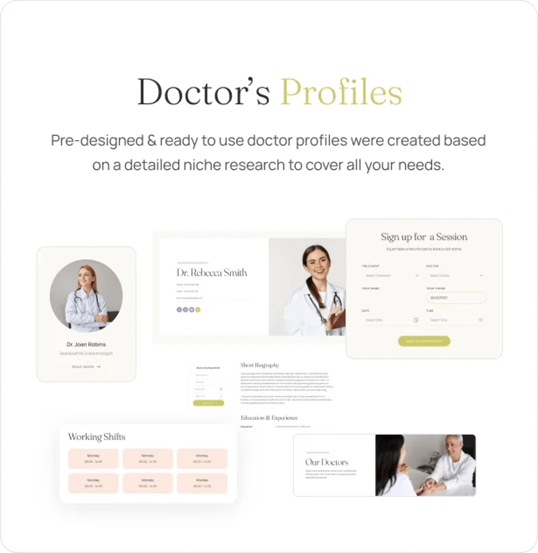Femina Health - Fertility Clinic Medical WordPress Theme - Doctor’s Profiles | CMSMasters studio