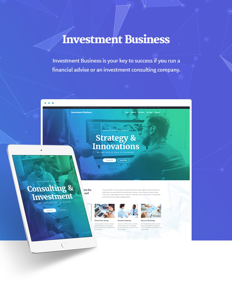 Investment Business – Finance & Consulting WordPress Theme