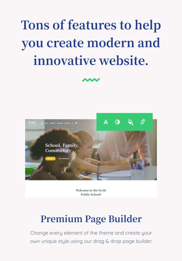 Ecole - Education & School WordPress Theme - Premium Page Builder | cmsmasters studio