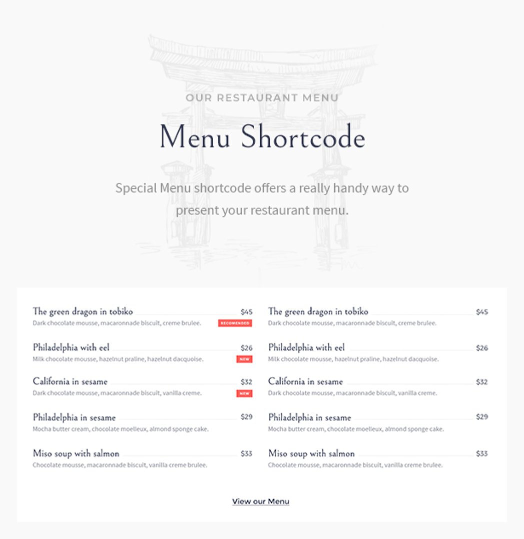 Sushico - Sushi and Asian Food Restaurant WordPress Theme - Menu Shortcode | cmsmasters studio