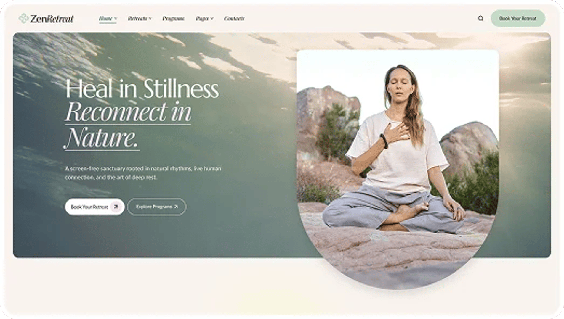 Zen Retreat - Wellness Resort & Yoga WordPress Theme - Healing & Therapy Retreat | CMSMasters studio