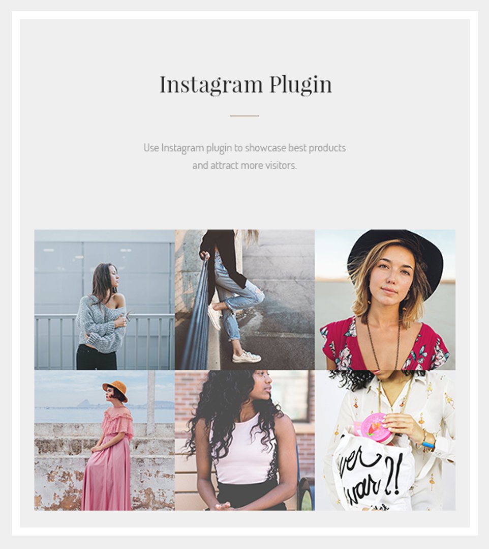 Accessories Shop – Online Store, WooCommerce & Shopping WordPress Theme - Instagram Plugin