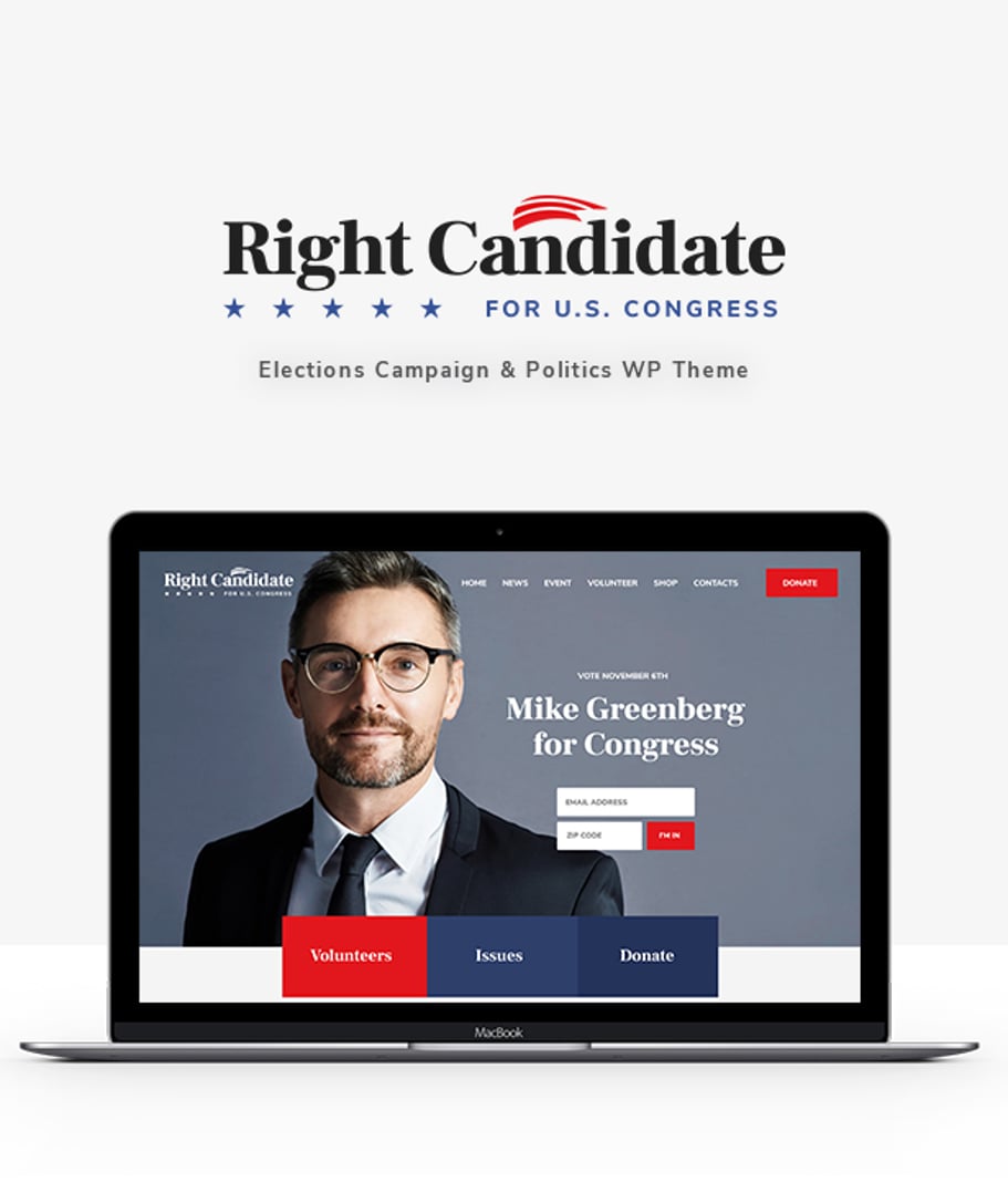 Right Candidate - Election Campaign and Political WordPress Theme | cmsmasters studio