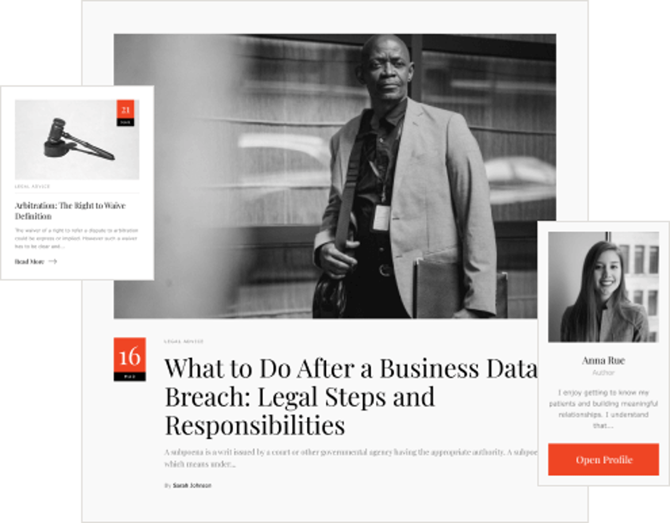 LawBusiness - Attorney & Lawyer WordPress Theme - Blog Posts Layouts | Cmsmasters studio