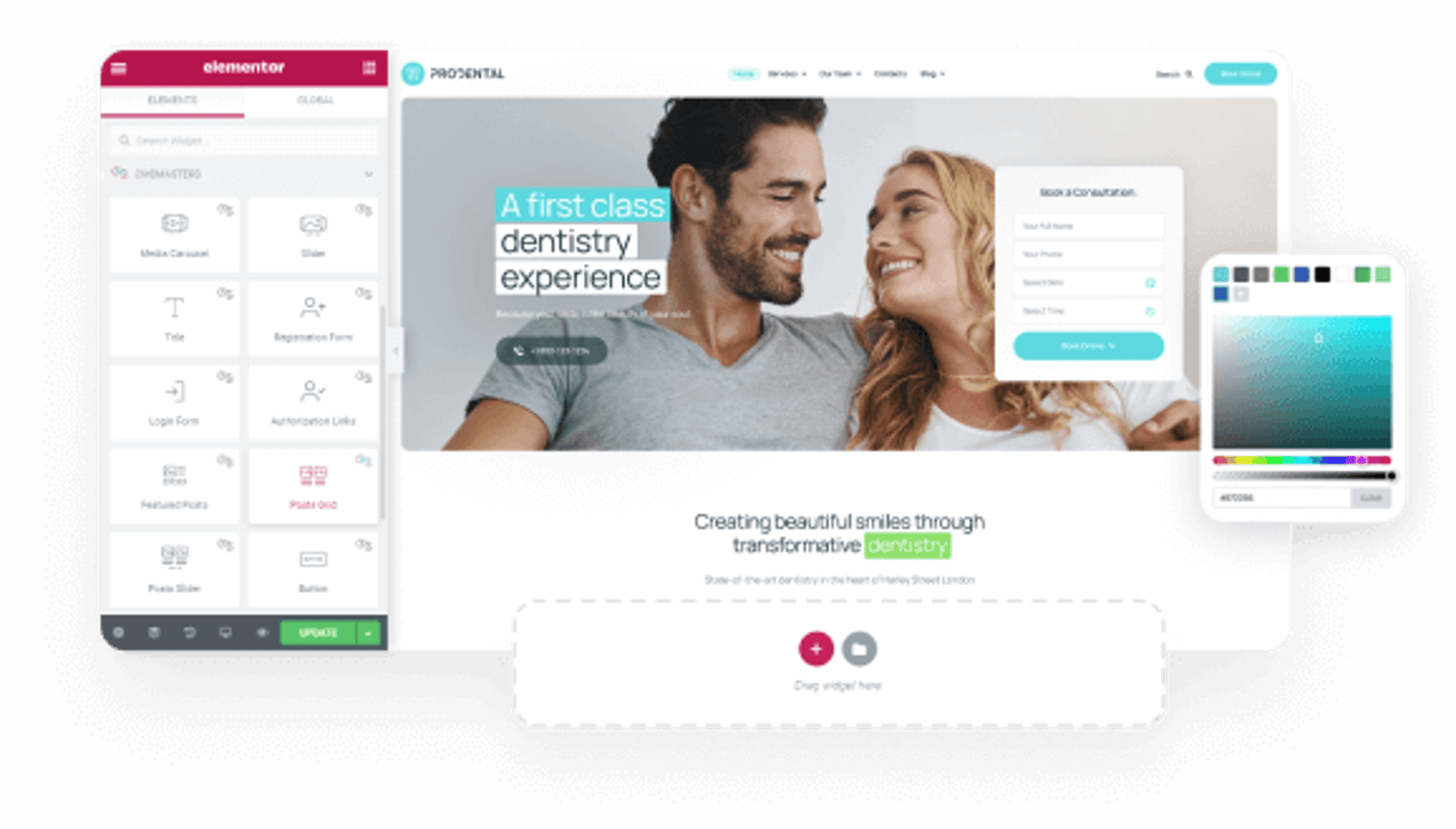 Healthy Smiles WordPress Theme - Elementor Builder