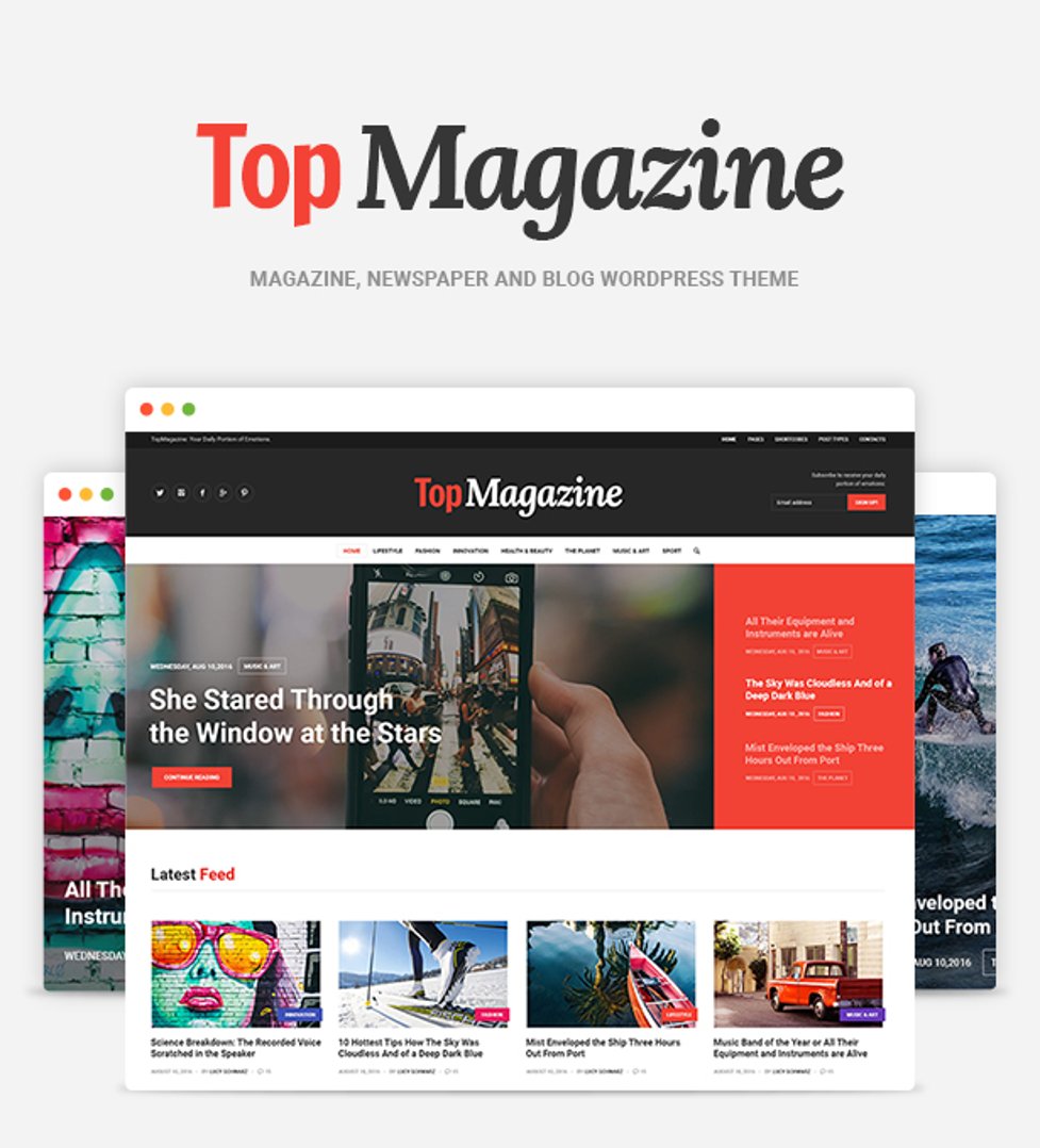 Top Magazine - Blog and News WordPress Theme