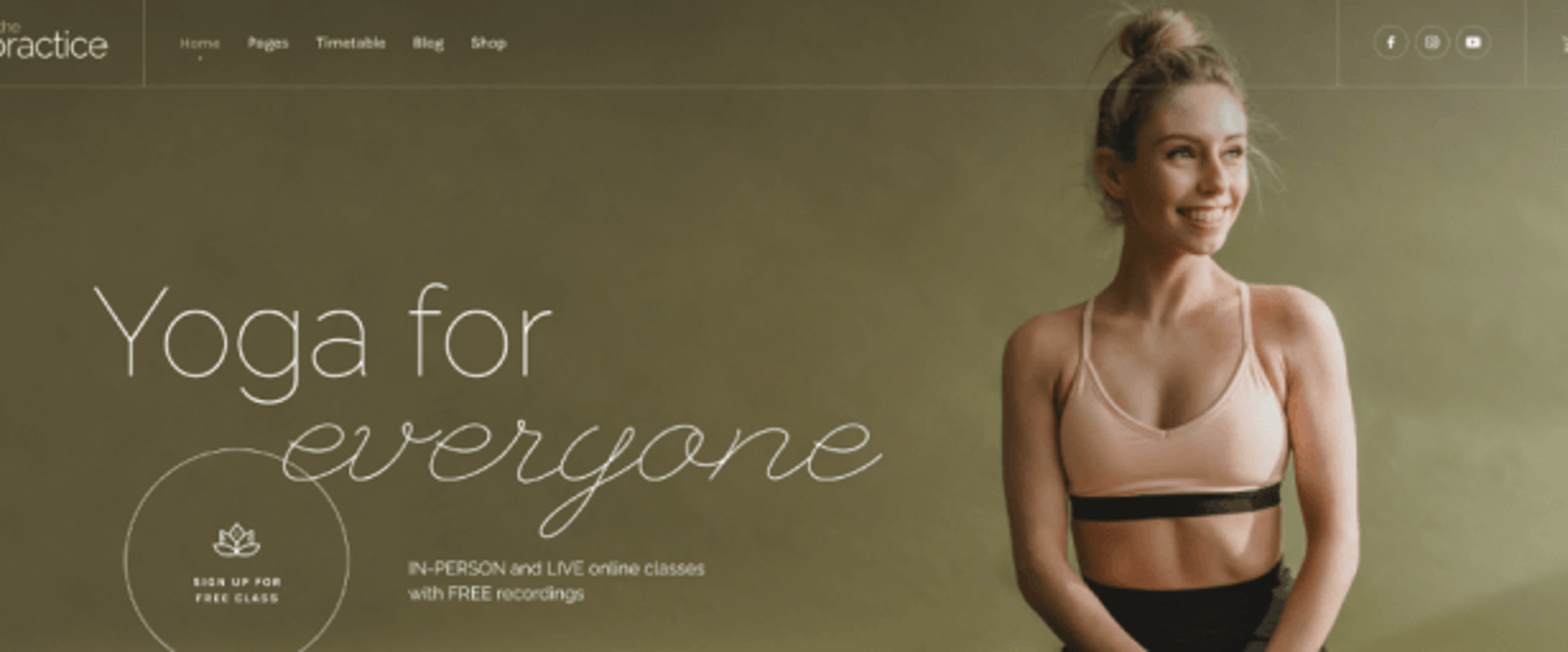 Prana Yoga WordPress Theme - Bakasana Demo