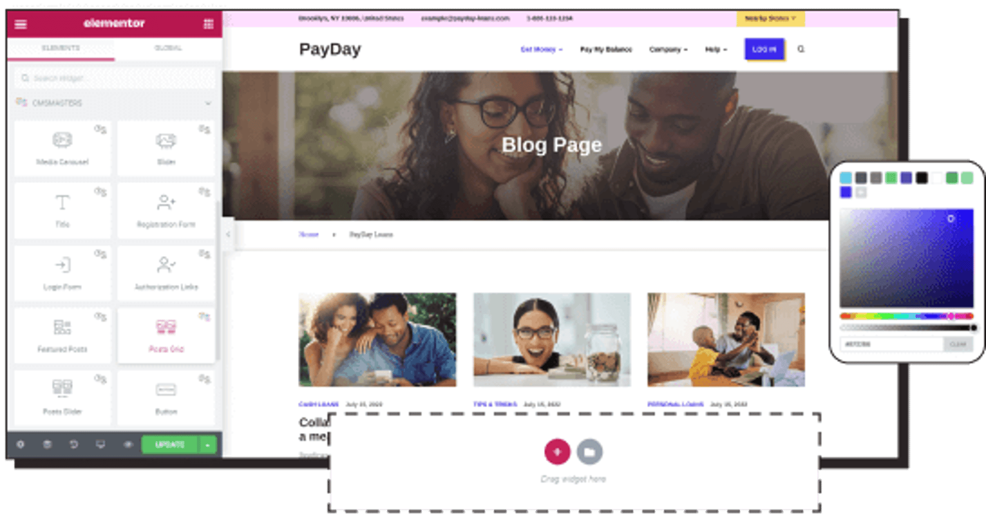 Swift Loan WordPress Theme - Elementor Builder