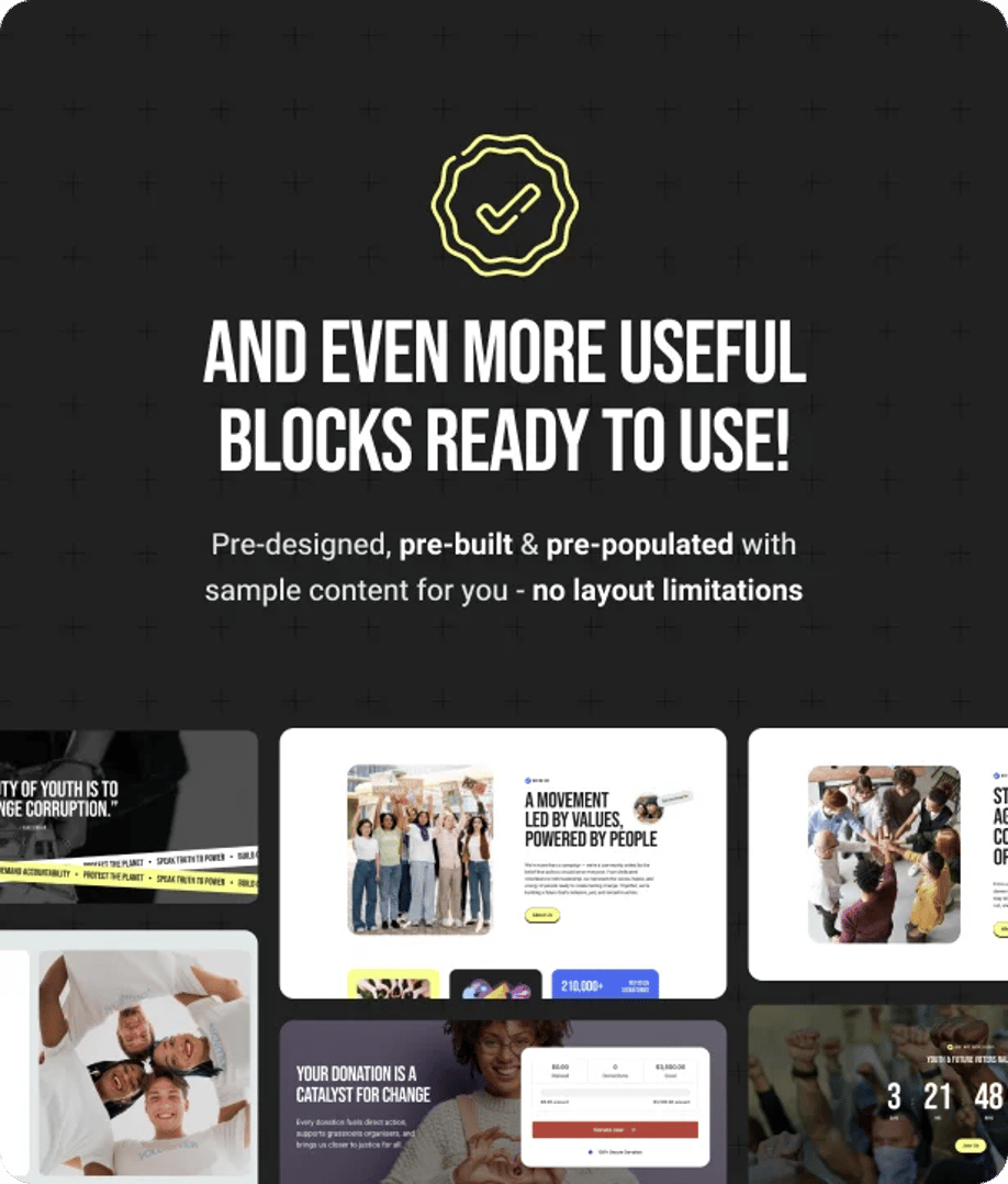 Act Now - Social Activism & NGO WordPress Theme - Useful Blocks | CMSMasters studio